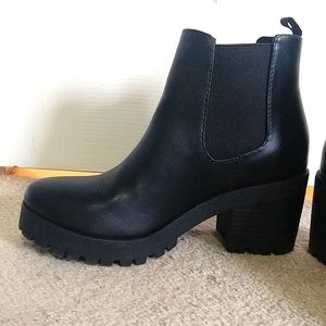 Black Platform Booties